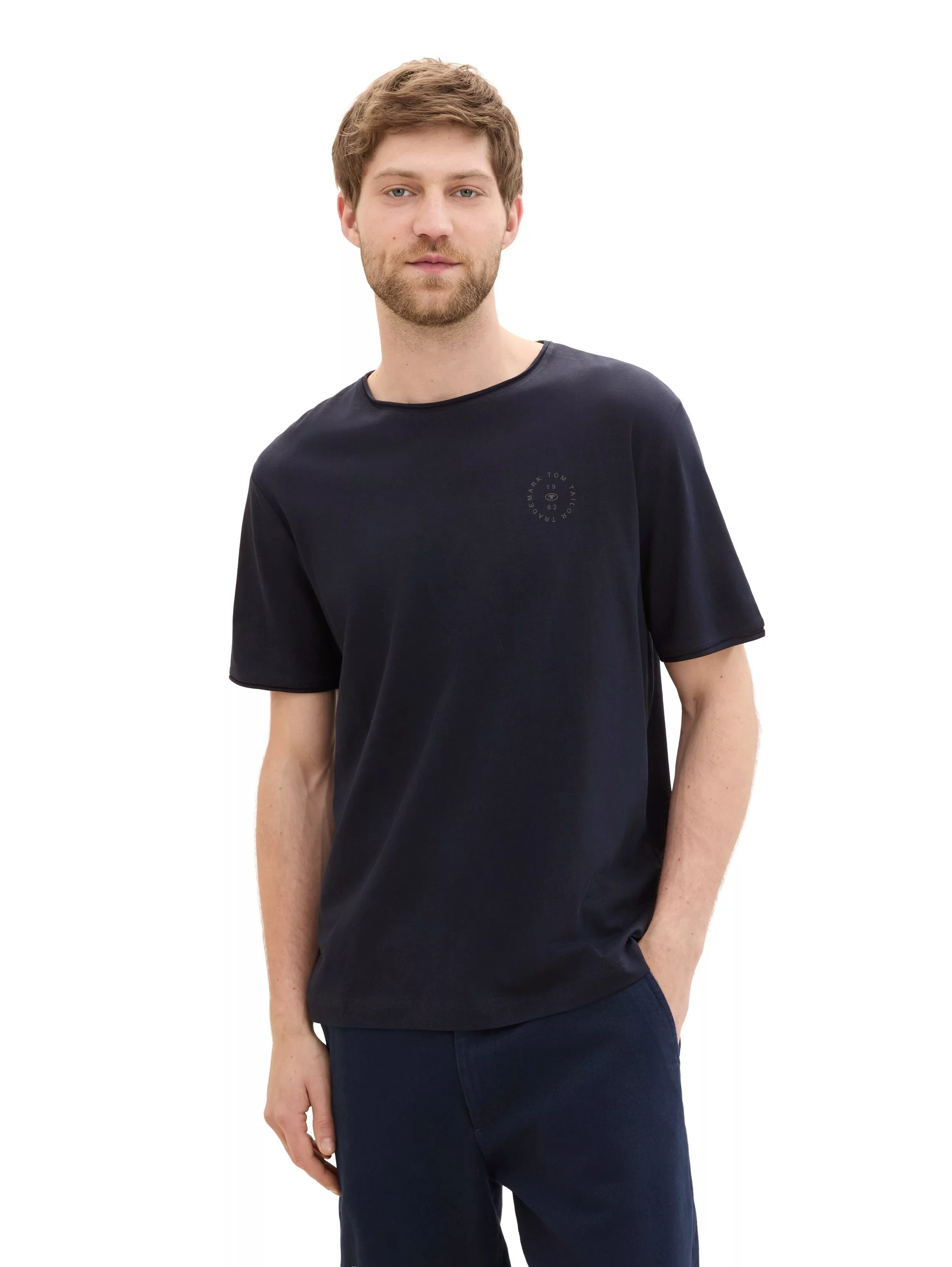 TOM TAILOR T-Shirt Basic T-Shirt mit V-Ausschnitt günstig online kaufen