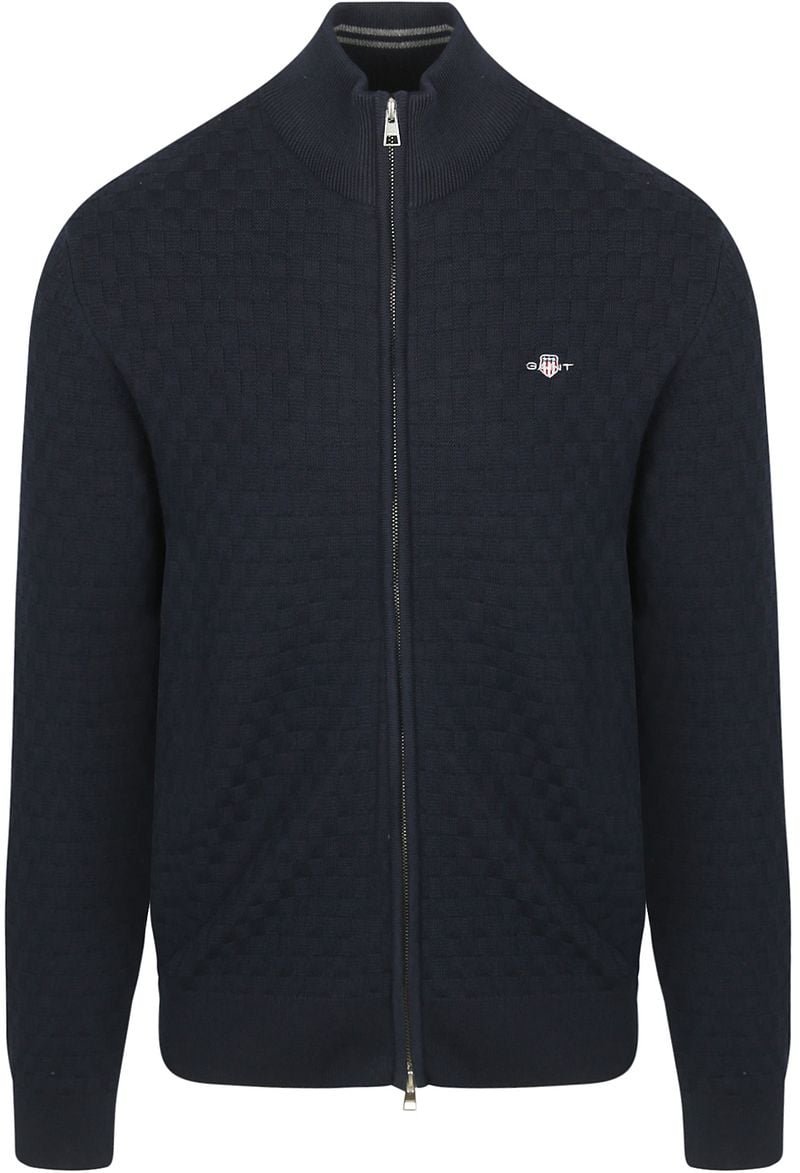 Gant Strickjacke Textur Marine - Größe 3XL günstig online kaufen
