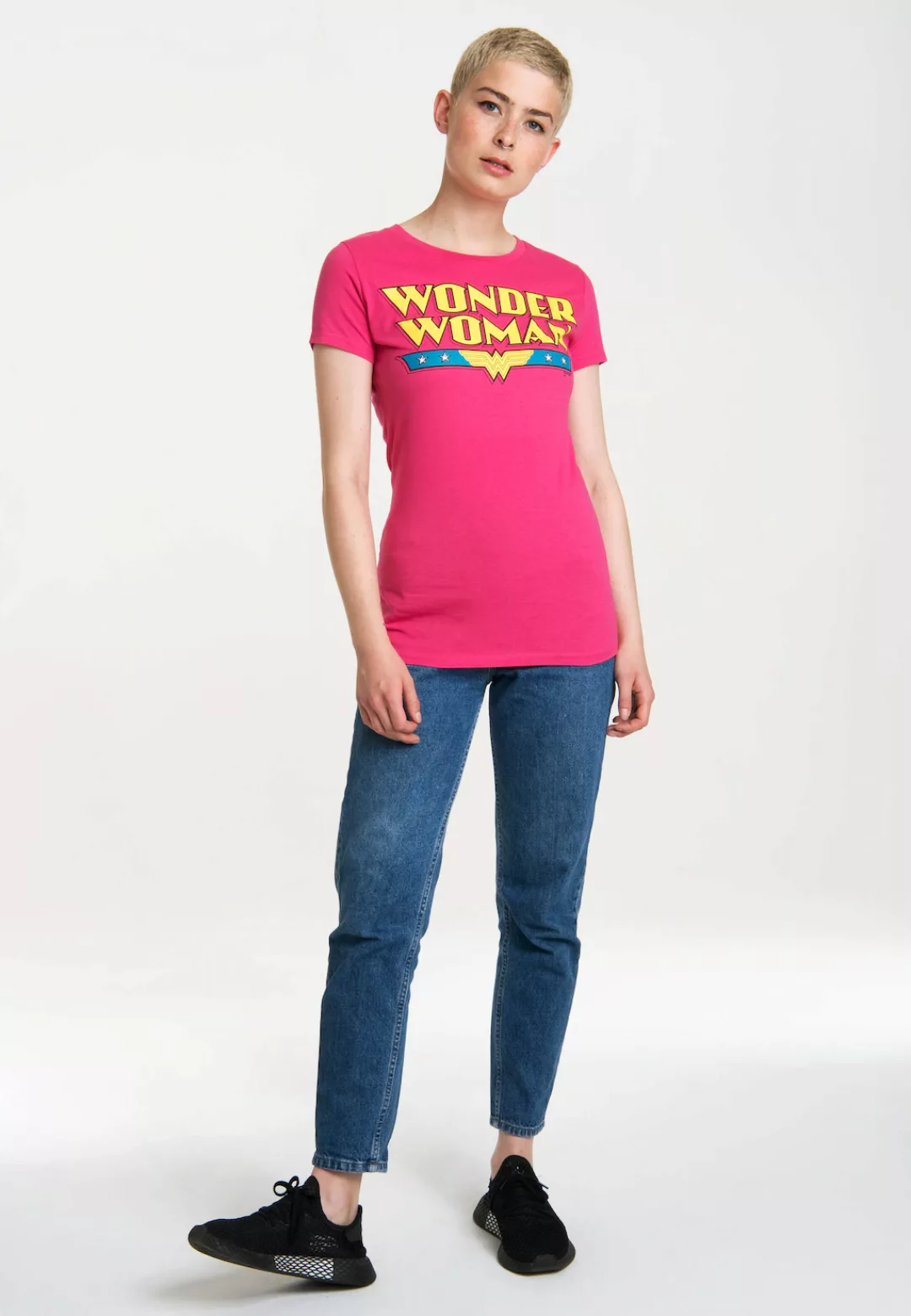 LOGOSHIRT T-Shirt "Wonder Woman - Logo", mit coolem Frontprint günstig online kaufen