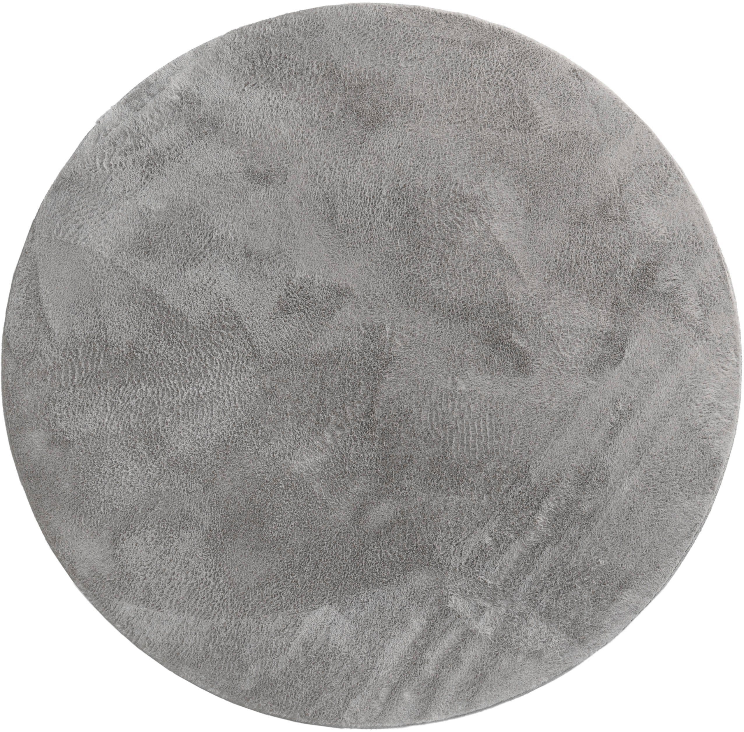 Paco Home Fellteppich »Kunstfell Soft 380«, rund, 14 mm Höhe, Langflor, Kus günstig online kaufen