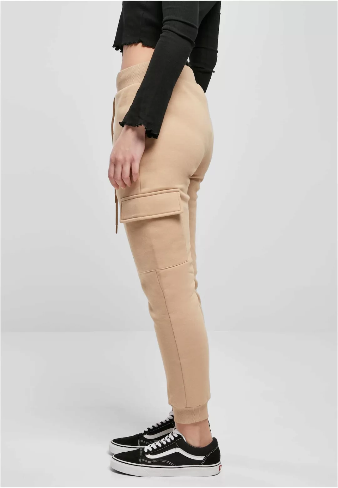 URBAN CLASSICS Stoffhose "Damen Ladies Cargo Sweat Pants", (1 tlg.) günstig online kaufen
