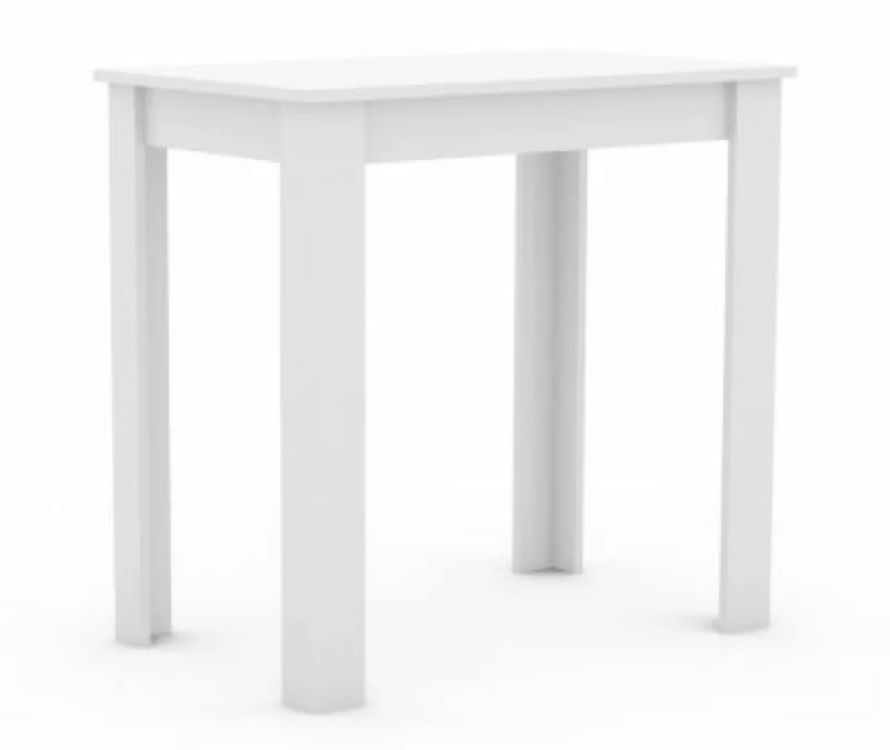 VCM Holz Esstisch Küchentisch Tisch Esal 80 x 50 cm weiß günstig online kaufen