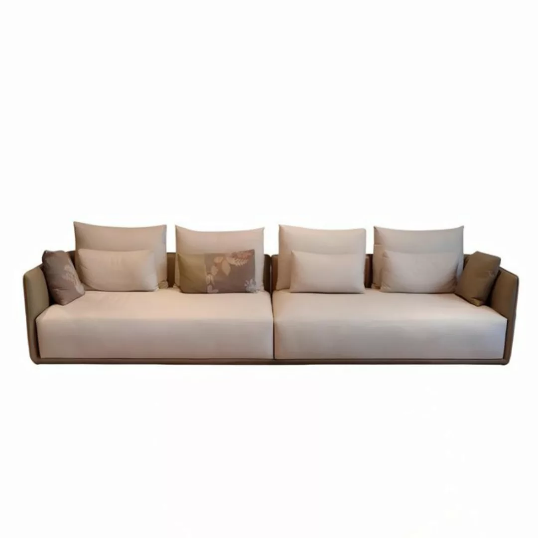 Xlmoebel Sofa XXL Großes Sofa für Sechs Personen Stoffsofa Luxus Design Sof günstig online kaufen