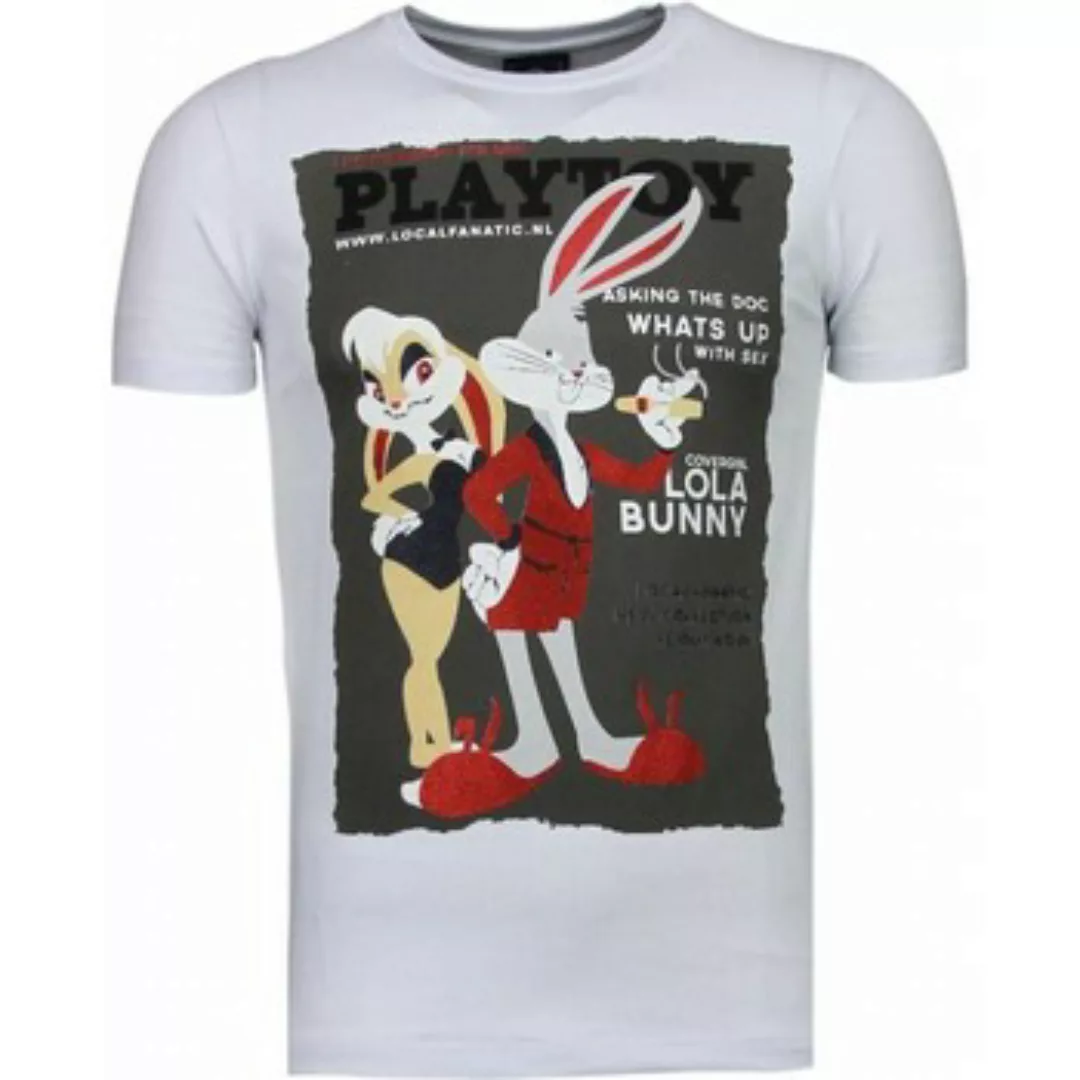 Local Fanatic  T-Shirt Playtoy Bunny Strass günstig online kaufen