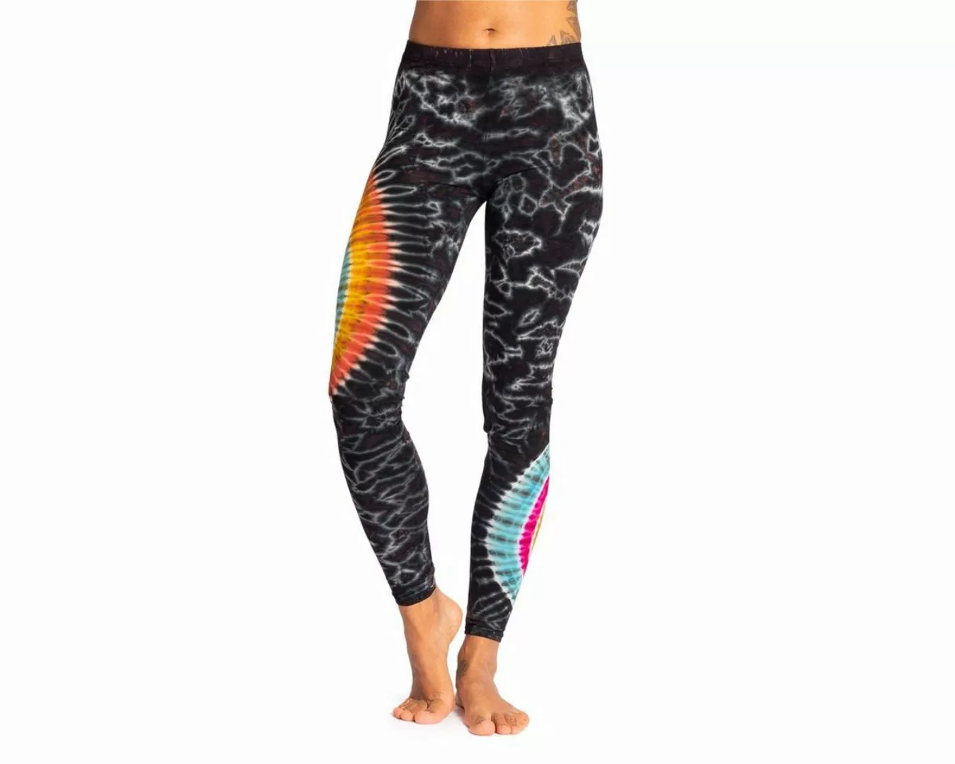 PANASIAM Leggings Unikat Batik Leggings 'Sonne' aus natürlicher Viskose Goa günstig online kaufen