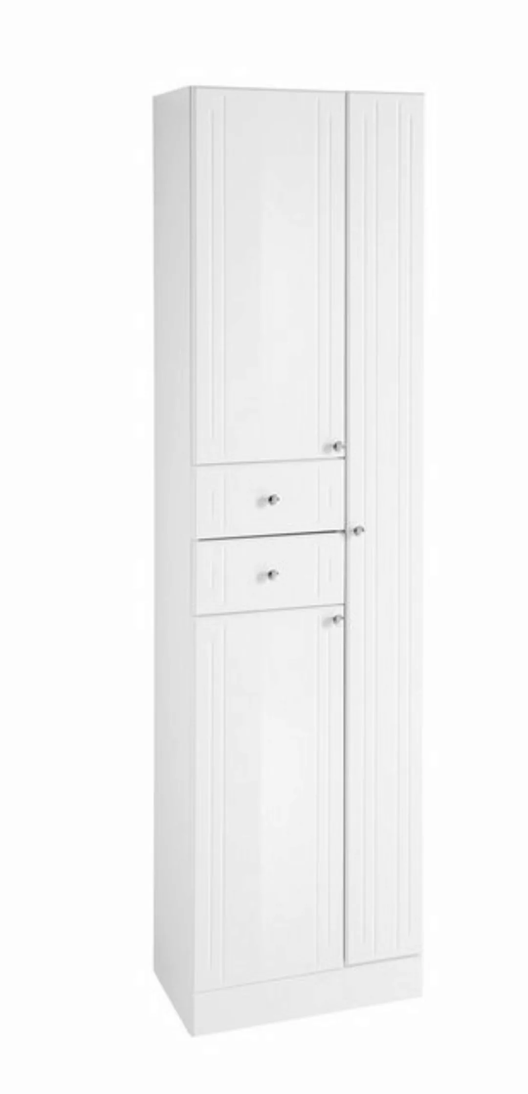 PELIPAL Hochschrank in Weiß Hochglanz mit 2 Schubladen und 3 Türen (BxHxT: günstig online kaufen