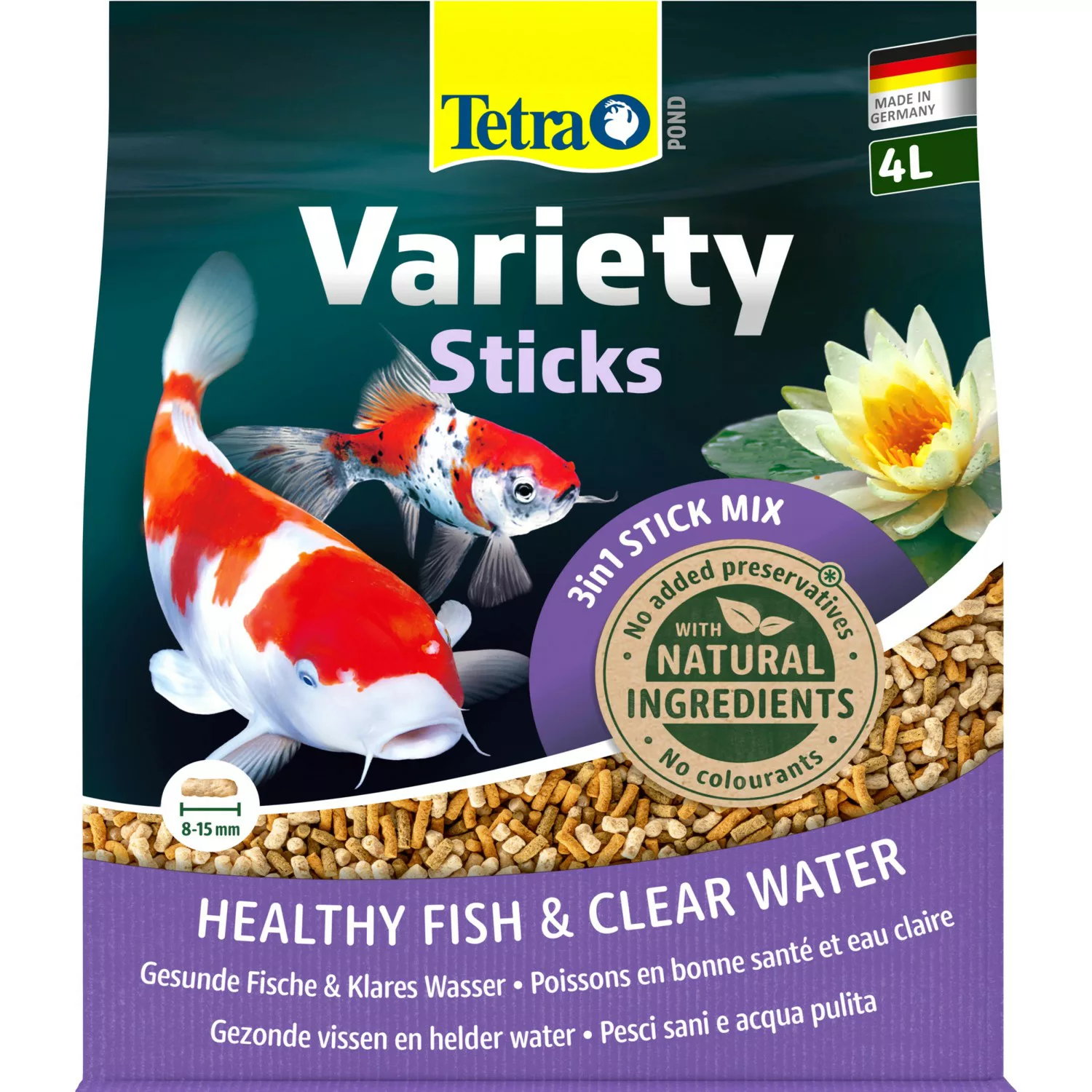 Tetra Pond Fischfutter Variety Sticks 4 l günstig online kaufen