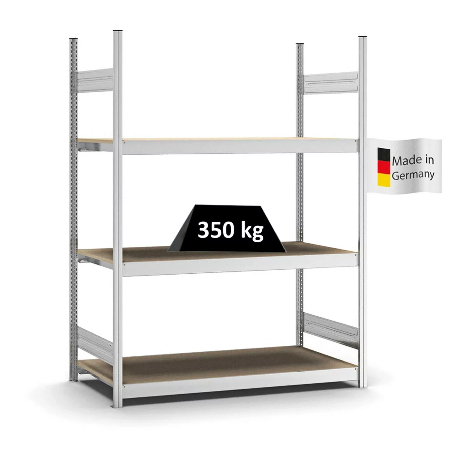 PROREGAL Weitspannregal Stecksystem T-Profil Grundregal HxBxT 200x150x60 cm günstig online kaufen