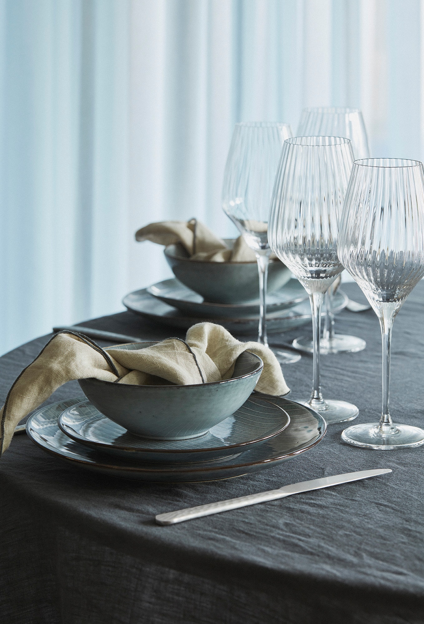 Broste Copenhagen Geschirr-Set »Nordic Sea, inklusive Geschirrtuch Set«, (S günstig online kaufen