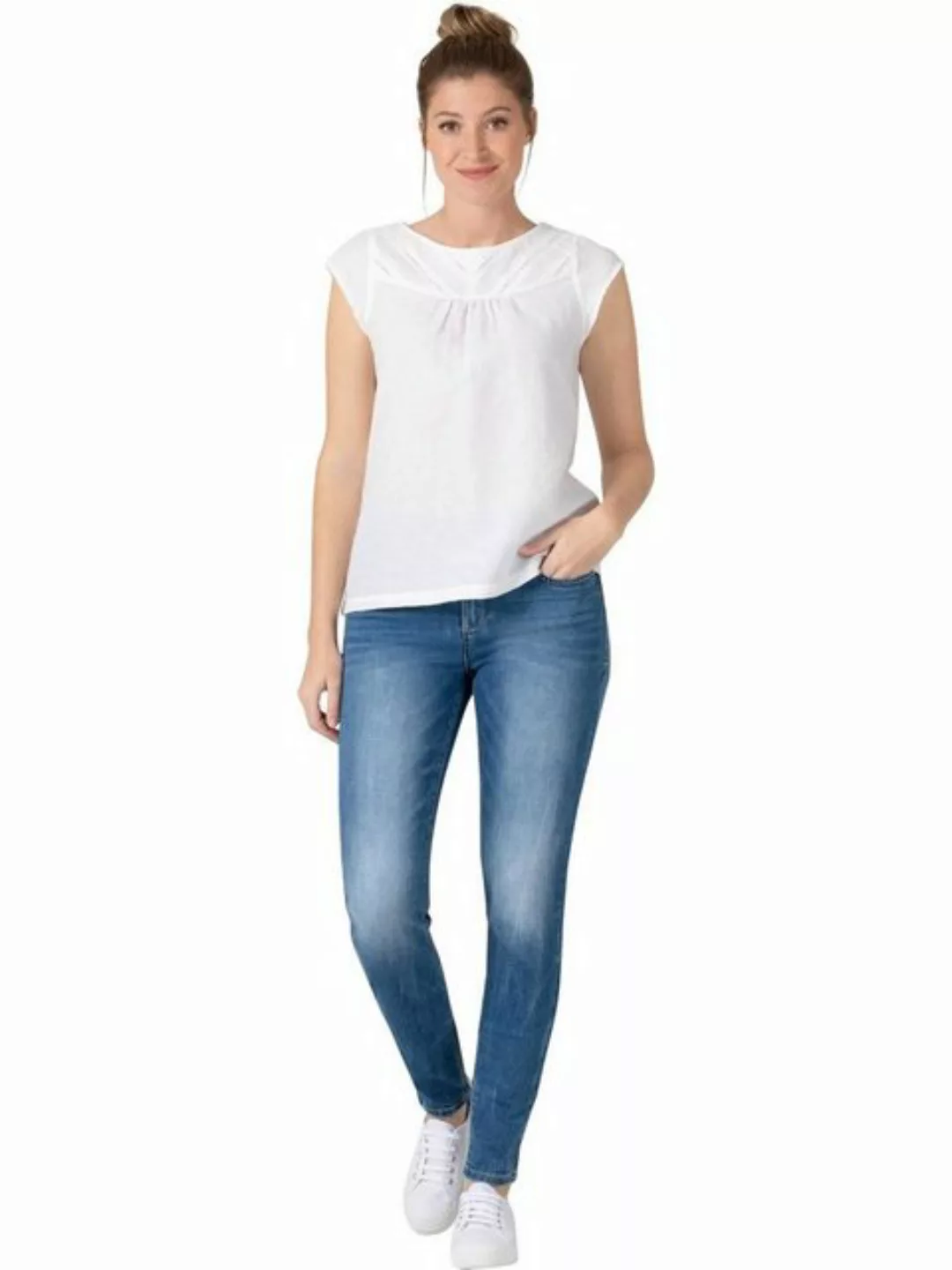 TIMEZONE Damen Jeans Slim EnyaTZ Womenshape - Slim Fit - Blau - Smurf Blue günstig online kaufen