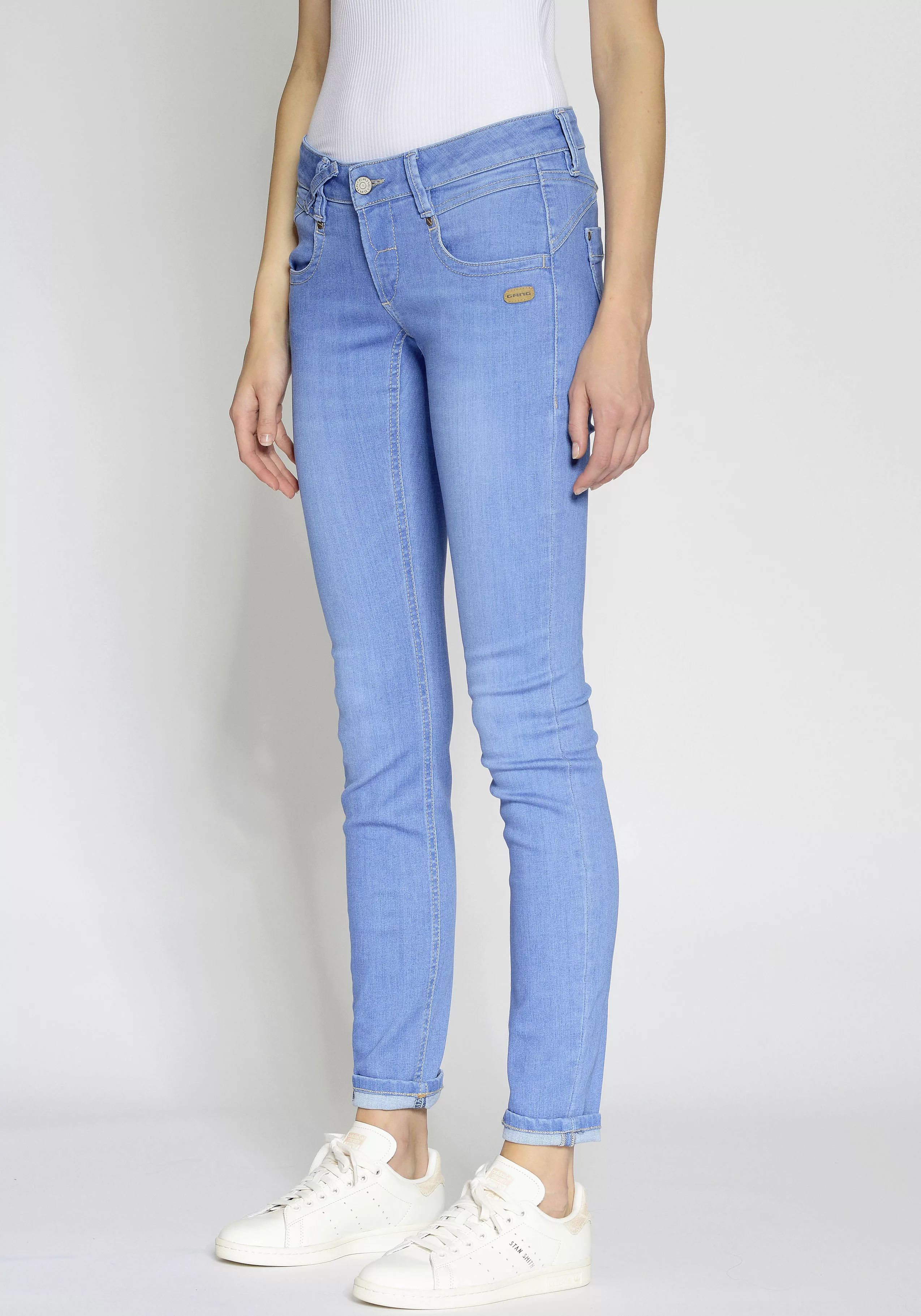 GANG Skinny-fit-Jeans "94Nena", mit Used-Effekten günstig online kaufen
