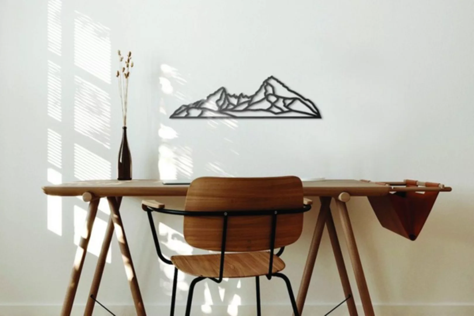 Wanddekoration Aus Holz - Watzmann Siluette günstig online kaufen