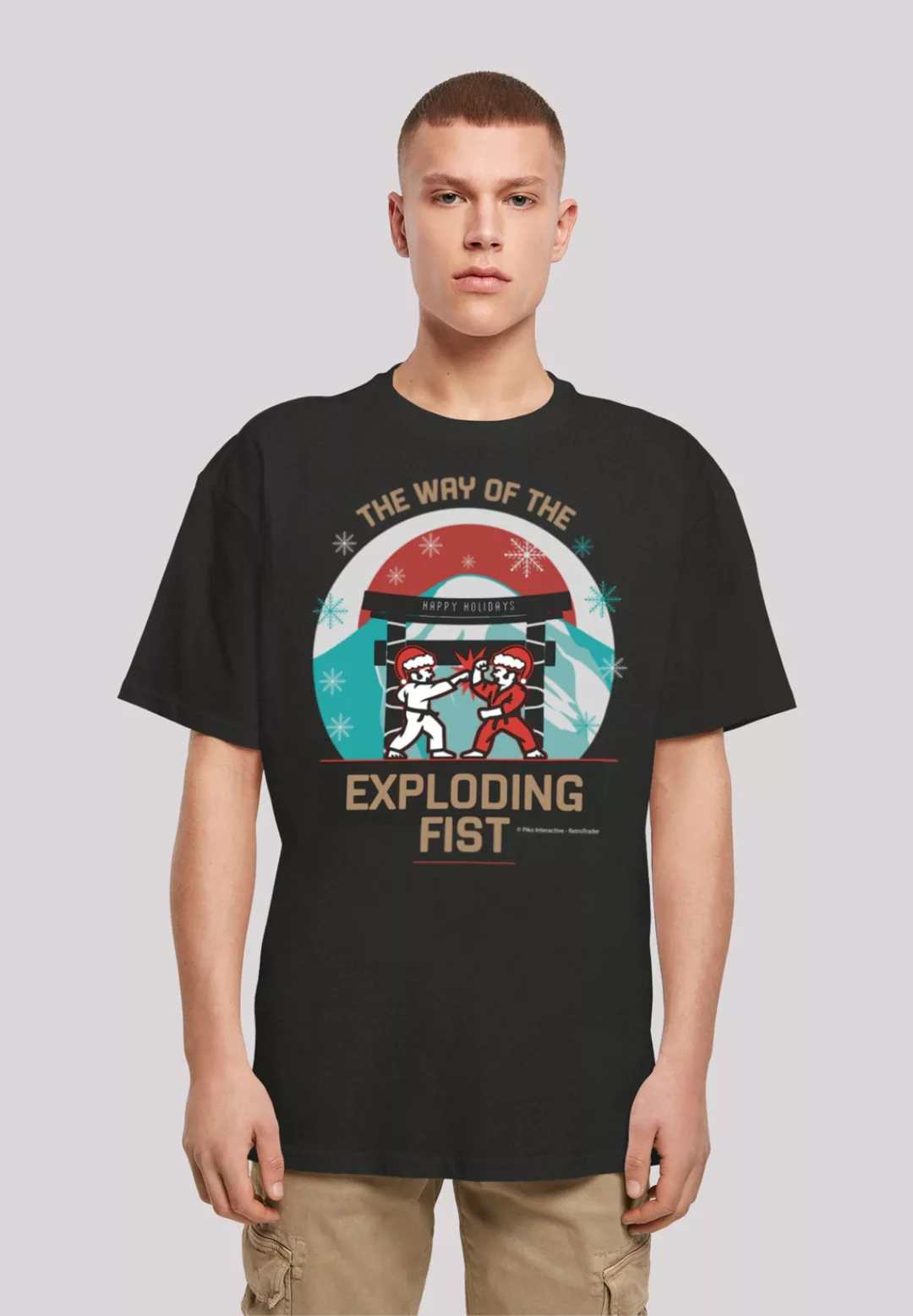 F4NT4STIC T-Shirt "Retro Gaming Way of the Exploding Fist Christmas", Print günstig online kaufen