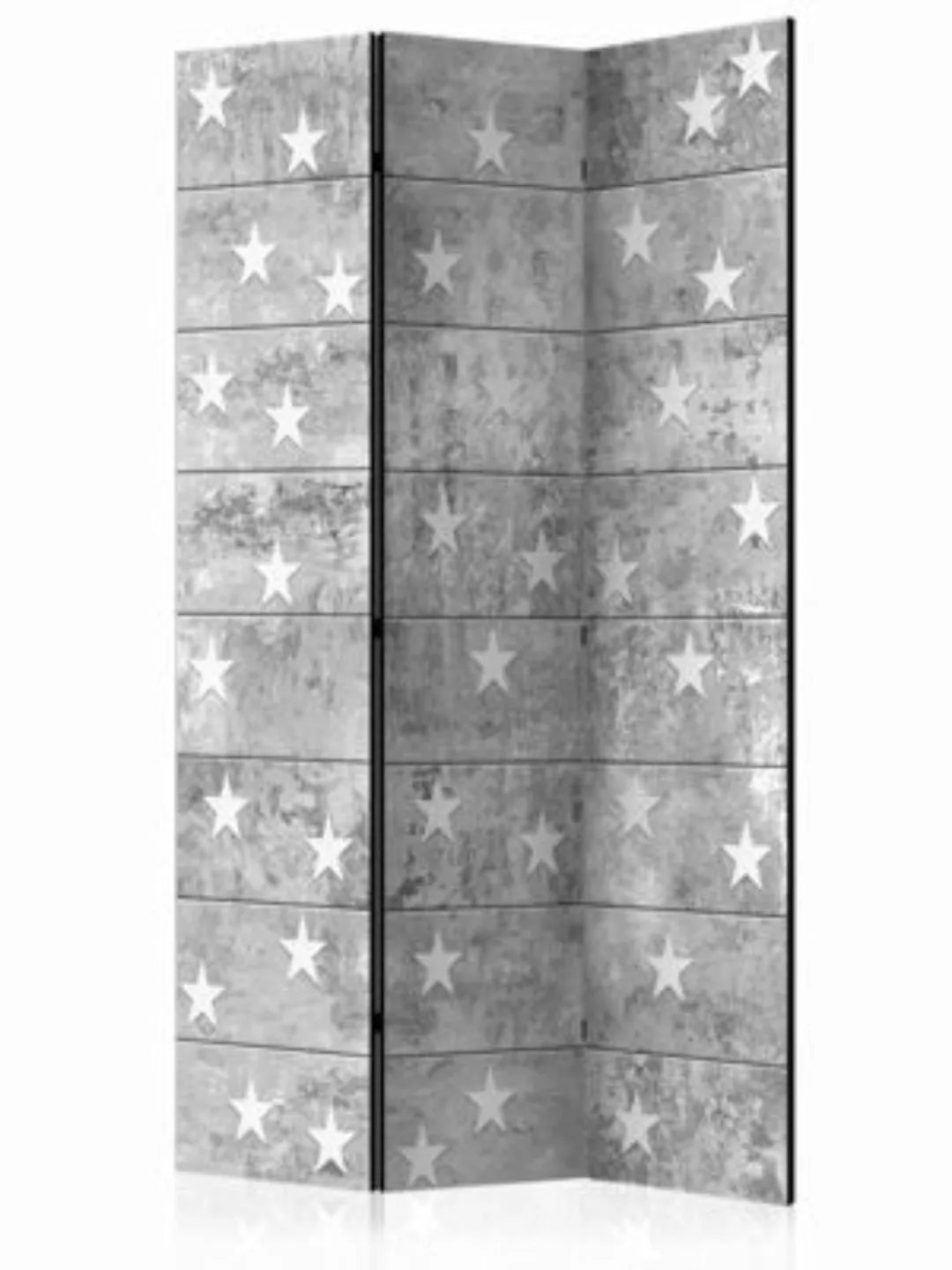 artgeist Paravent Stars on Concrete [Room Dividers] grau/weiß Gr. 135 x 172 günstig online kaufen