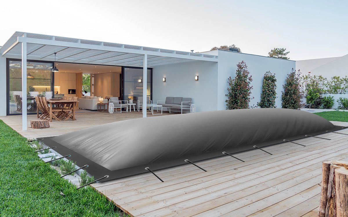 AirDeluxe Pool-Abdeckplane (Profi-Qualität) Rechteckige aufblasbare Poolpla günstig online kaufen