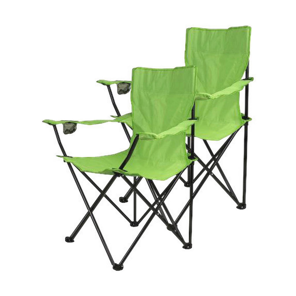 VCM Campingstuhl 2er Set hellgrün Stahlrohr B/H/L: ca. 50x85x85 cm günstig online kaufen