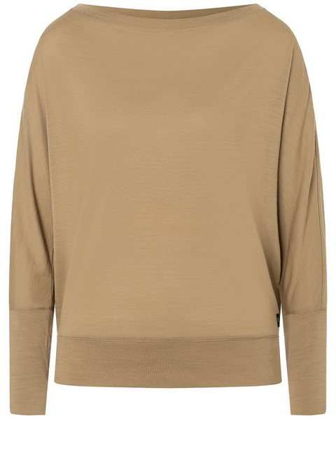 SUPER.NATURAL Langarmshirt für Damen aus Merino W KULA TOP mit leichten Fle günstig online kaufen