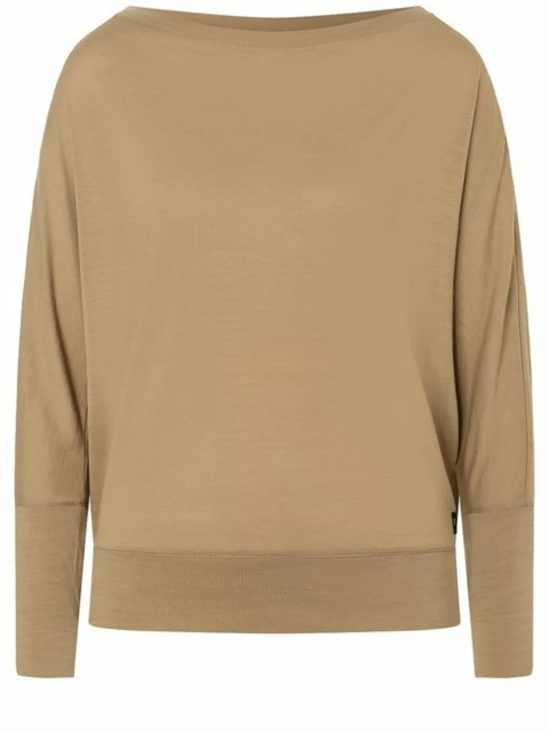 SUPER.NATURAL Langarmshirt für Damen aus Merino W KULA TOP mit leichten Fle günstig online kaufen