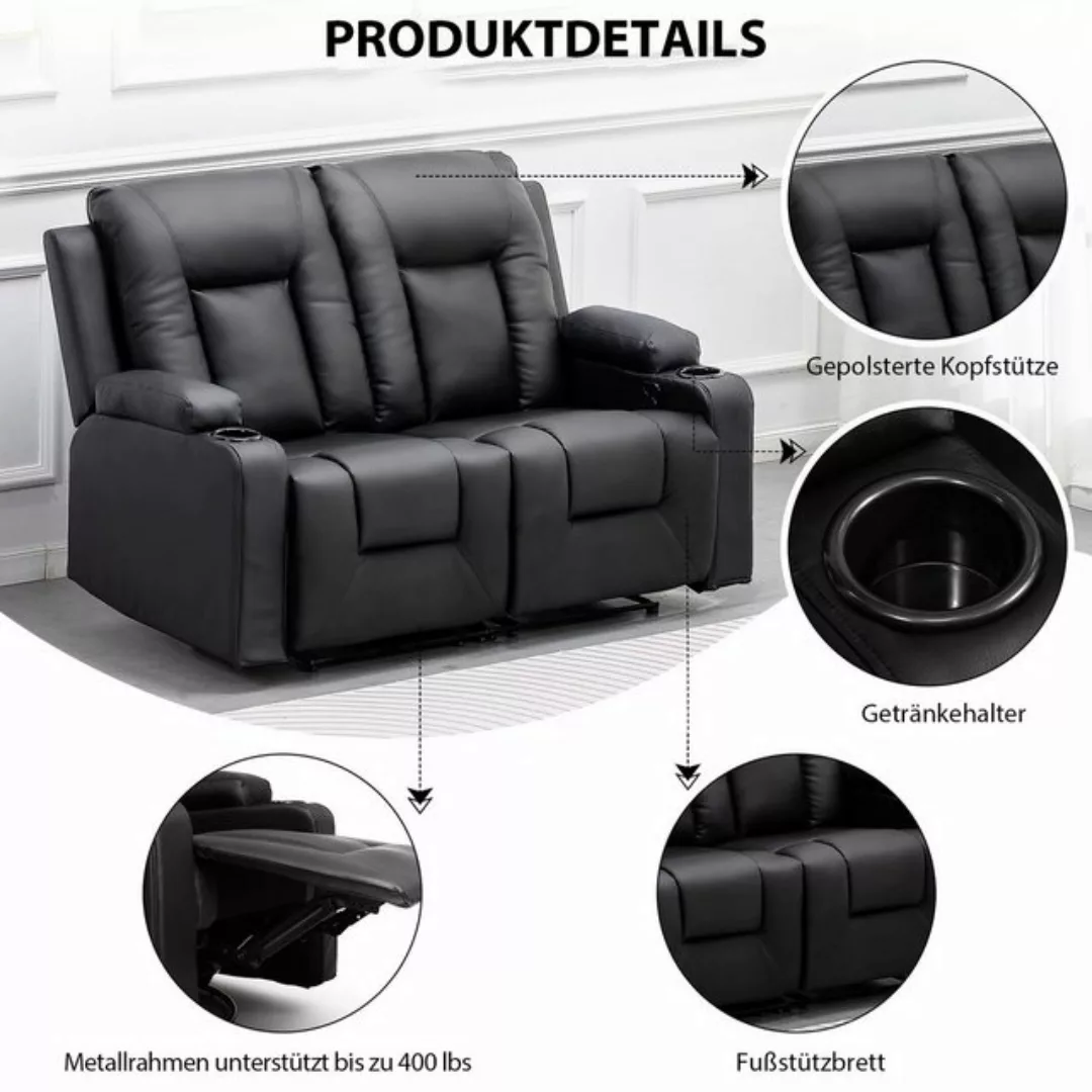 COMHOMA Sofa Relaxsessel Massagesessel Fernsehsessel mit Liegefunktion, Dic günstig online kaufen