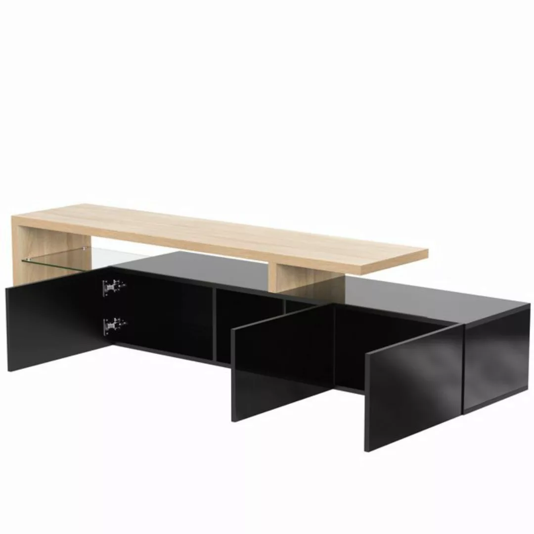 MODFU TV-Schrank Modernes TV-Schrank-Design (Fernsehtisch Hochglanz, TV-Sch günstig online kaufen