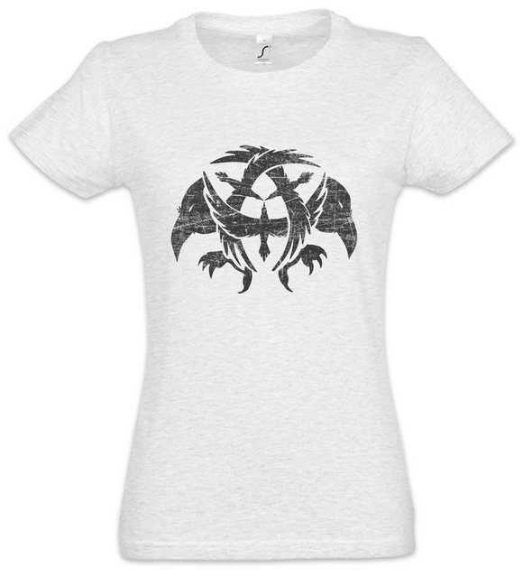 Urban Backwoods Print-Shirt Ravens Damen T-Shirt Raben Hugin Munin Asgard R günstig online kaufen