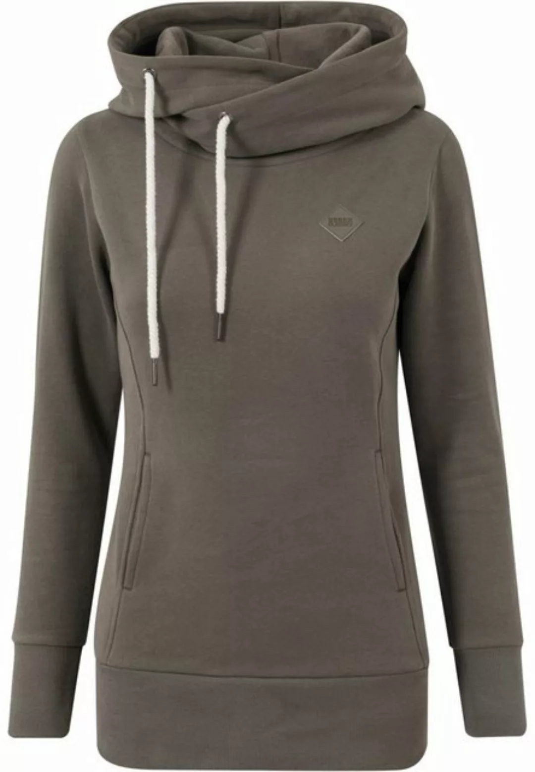 URBAN CLASSICS Kapuzenpullover Urban Classics Damen Ladies Long Logopatch H günstig online kaufen