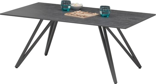 Stolkom Couchtisch "Jesse", 110 cm breit Keramik Anthrazit günstig online kaufen