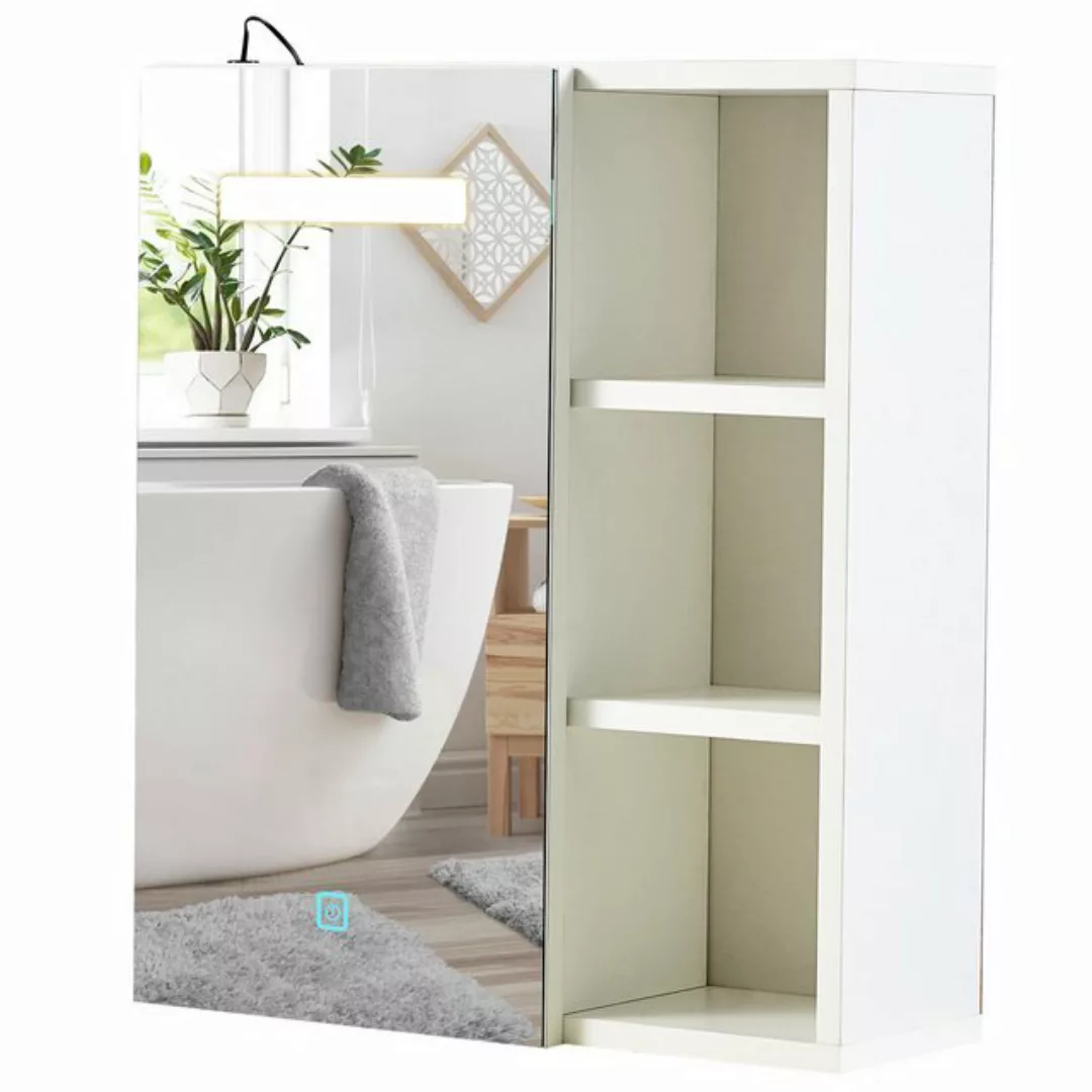 Ofcasa Badezimmerspiegelschrank 45x16.5x52cm Hängeschrank (1er Set) Wandsch günstig online kaufen