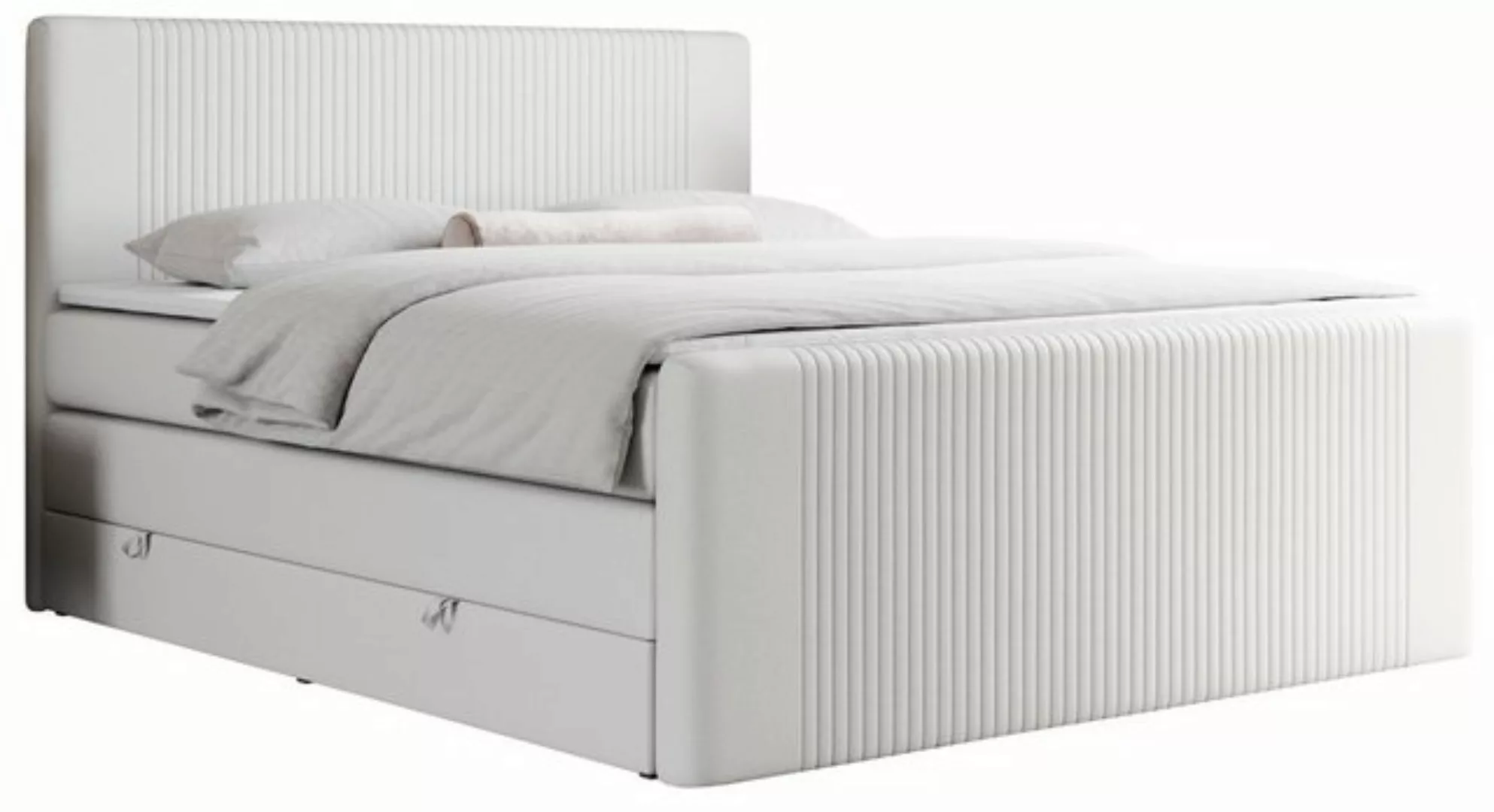 MKS MÖBEL Boxspringbett KING DOREN (Topper T25, Doppelbett, Bonellfedern), günstig online kaufen