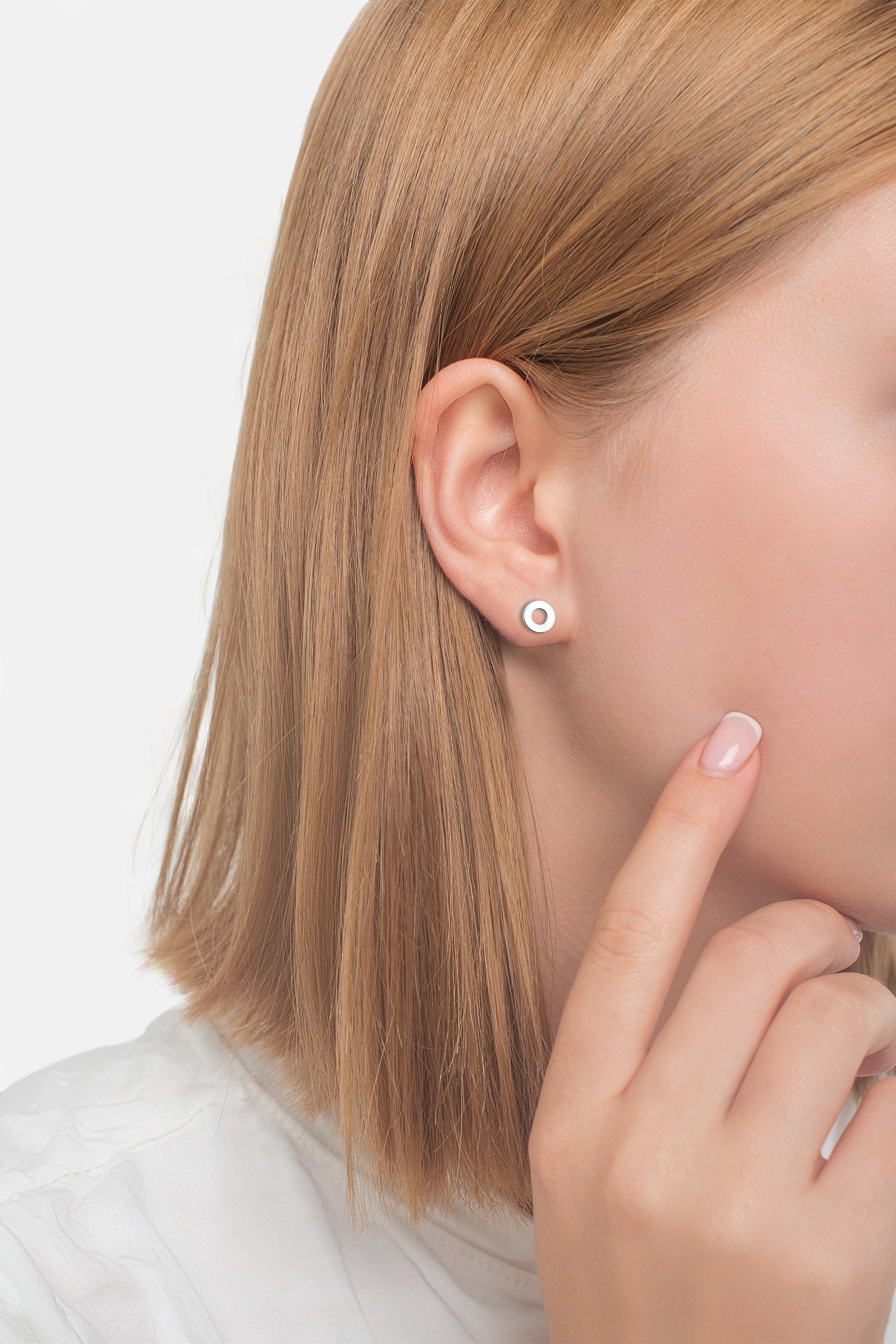 Sofia Milani Paar Ohrstecker Kreis, 925 günstig online kaufen