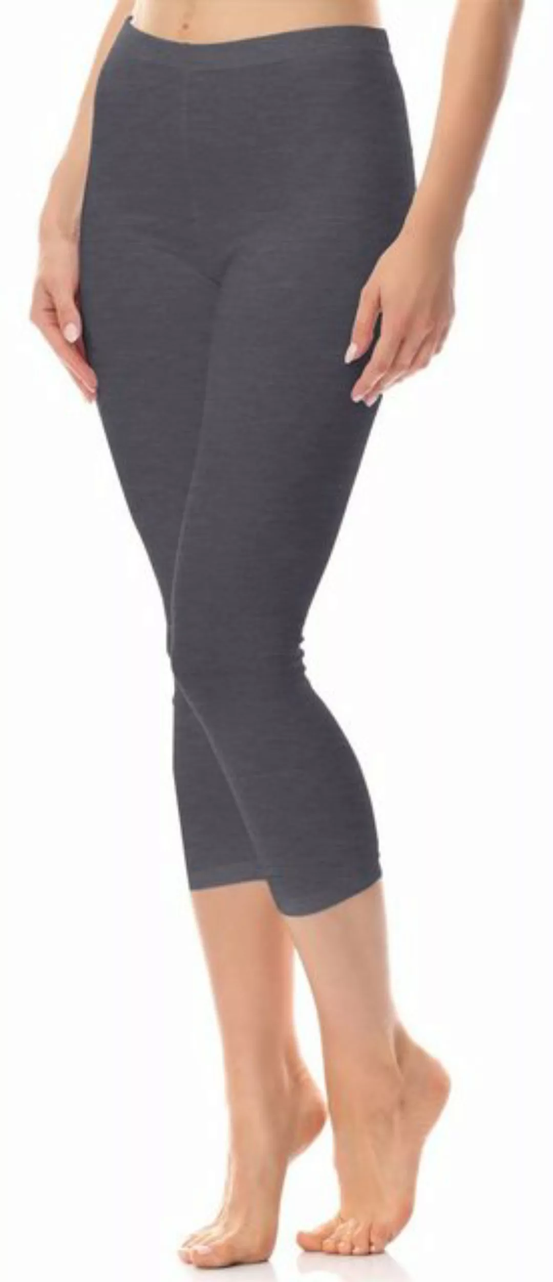 Antie Leggings Damen 3/4 Capri Hose AN60-101 (1-tlg) aus Baumwolle günstig online kaufen