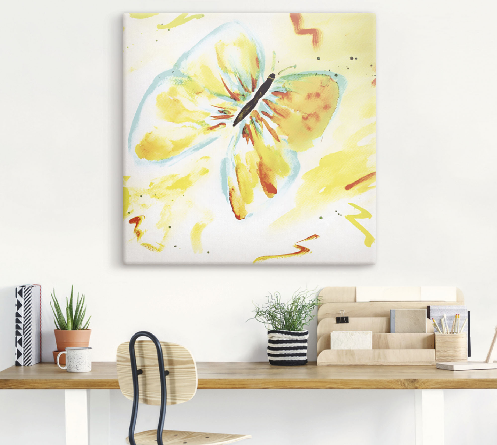 Artland Wandbild "Schmetterling", Insekten, (1 St.), als Leinwandbild, Post günstig online kaufen