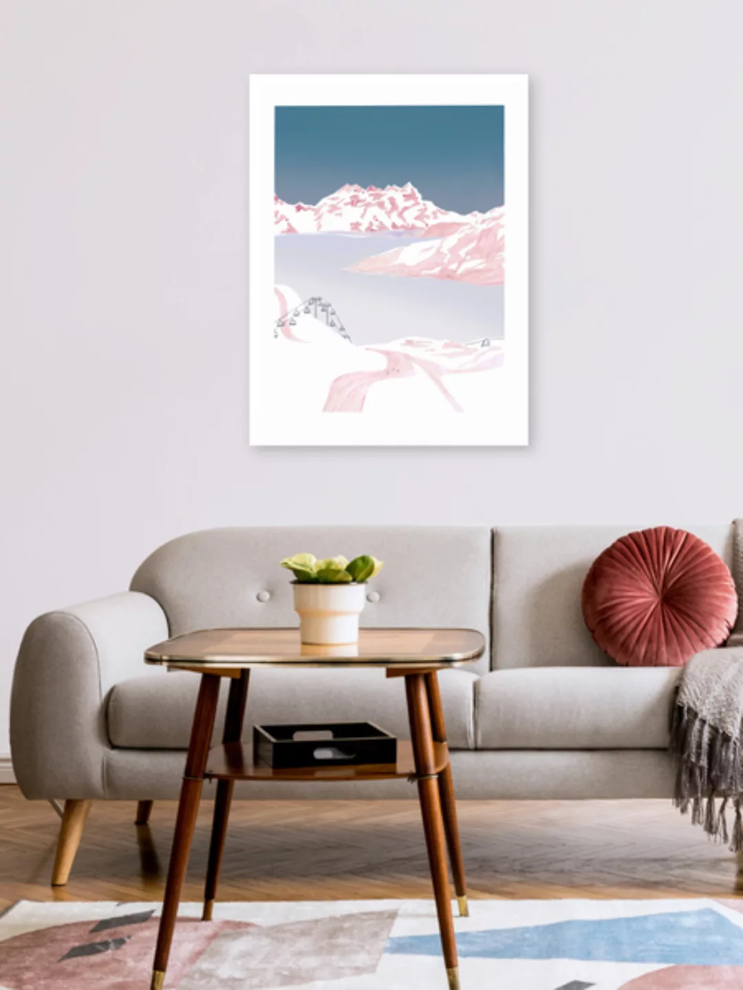 Poster / Leinwandbild - Mantika Mountain Love Talfahrt günstig online kaufen