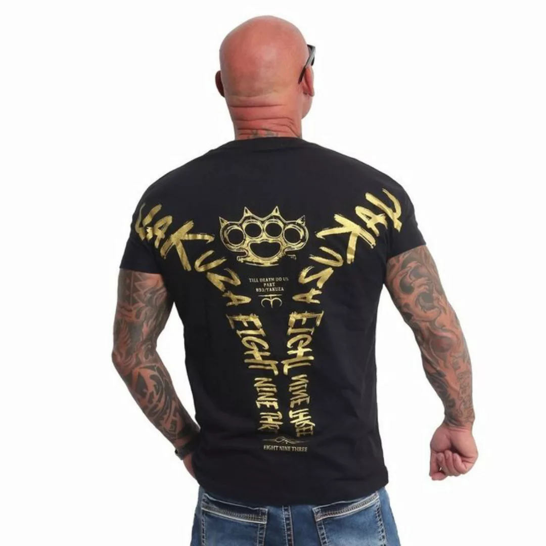 YAKUZA T-Shirt VIP Skull Tree mit goldenem Metallic-Print günstig online kaufen