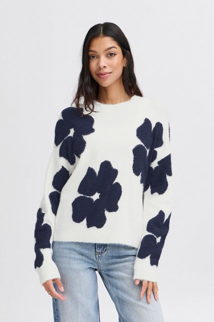 b.young Strickpullover "Strickpullover BYOMEA FLOWER JUMPER" günstig online kaufen