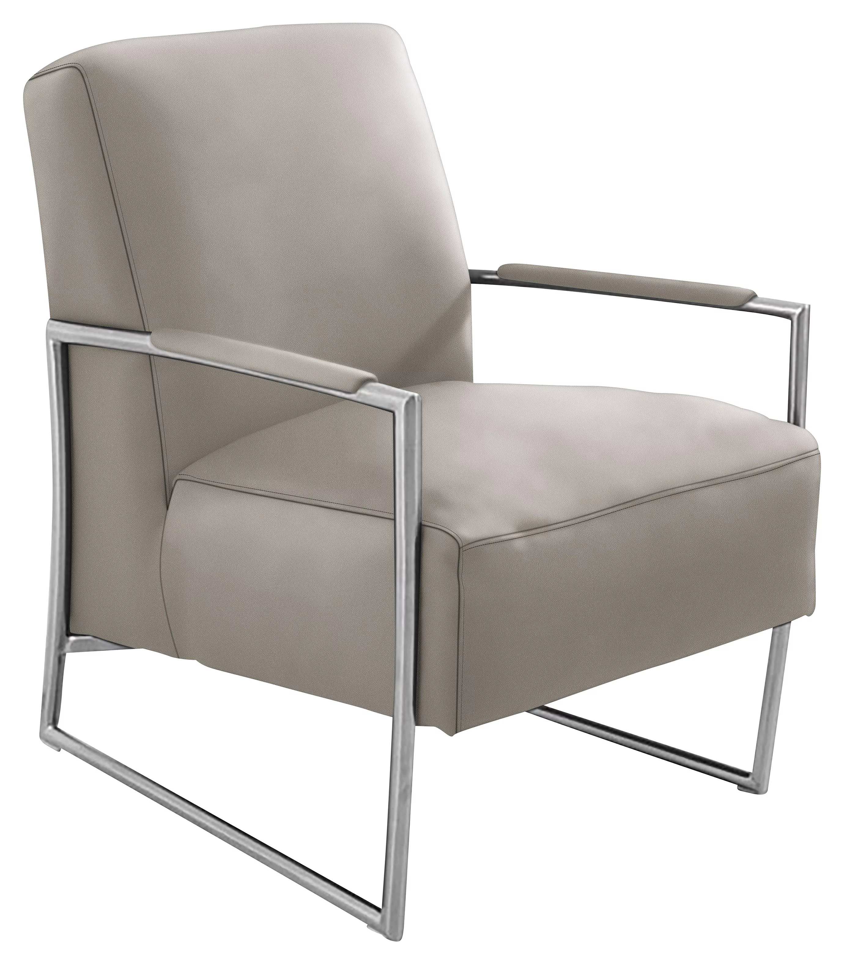 K+W Komfort & Wohnen Cocktailsessel, mit bezogenen Armlehnen, Gestell in Me günstig online kaufen