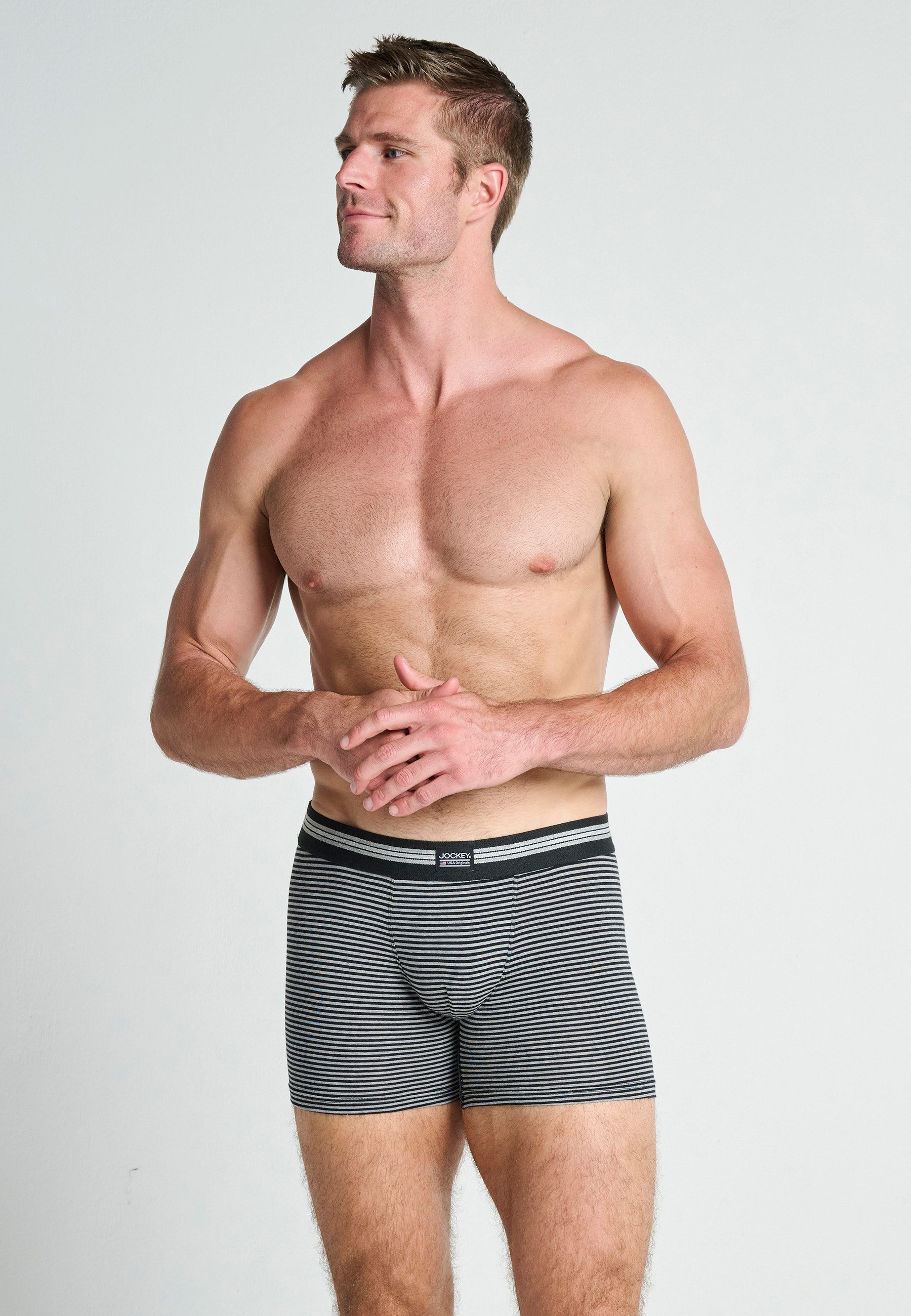 Jockey Trunk "Cotton Stretch Boxer Trunk", (3er Pack), Mittlere Bundhöhe, l günstig online kaufen