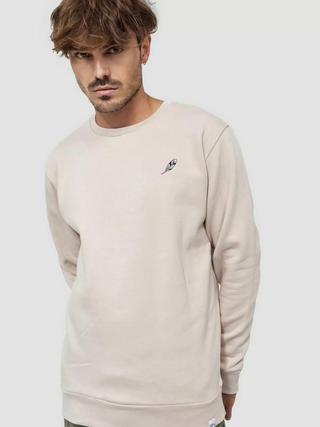 MIKON Sweatshirt Feder GOTS zertifizierte Bio-Baumwolle günstig online kaufen