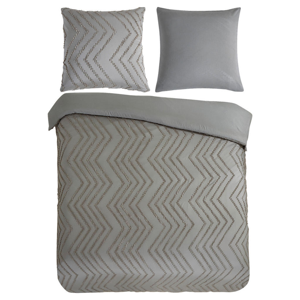 PURE luxury collection Bettwäsche »Zigzag«, Mikrofaser, 135x200, 2 Teilig, günstig online kaufen