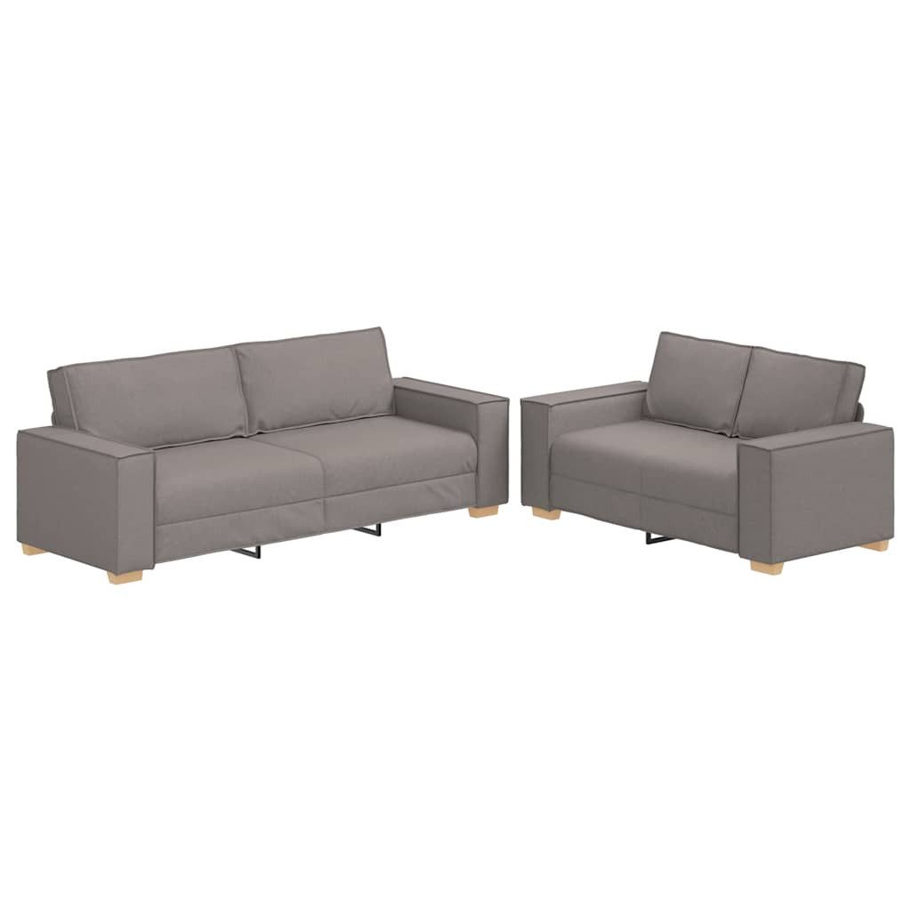vidaXL Sofa 2-tlg. Sofagarnitur mit Kissen günstig online kaufen