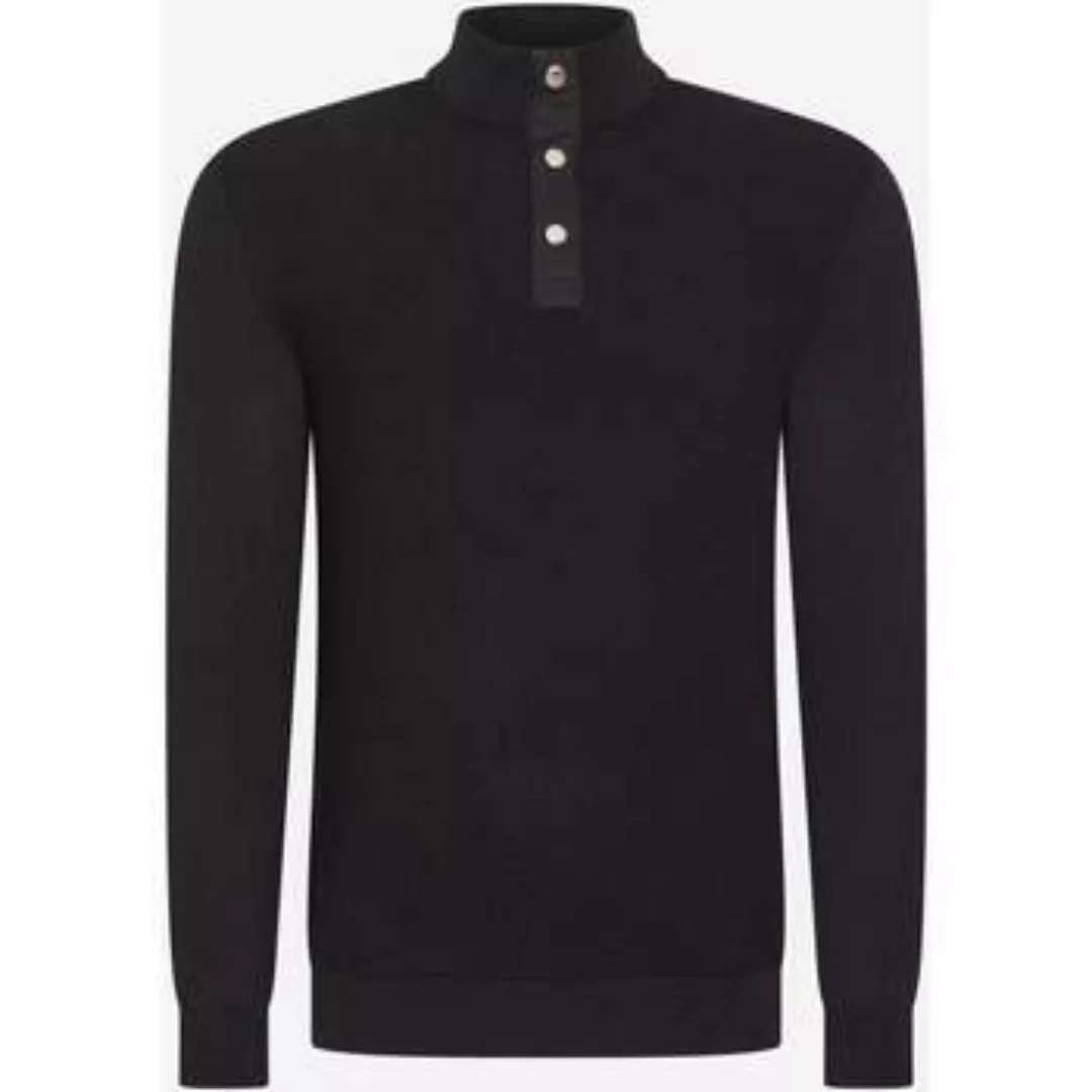 Barbour  Pullover Murrey quarter placket knit - black günstig online kaufen