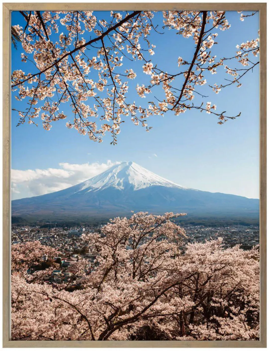 Wall-Art Poster »Mount Fuji Japan«, Berge, (1 St.), Poster ohne Bilderrahme günstig online kaufen