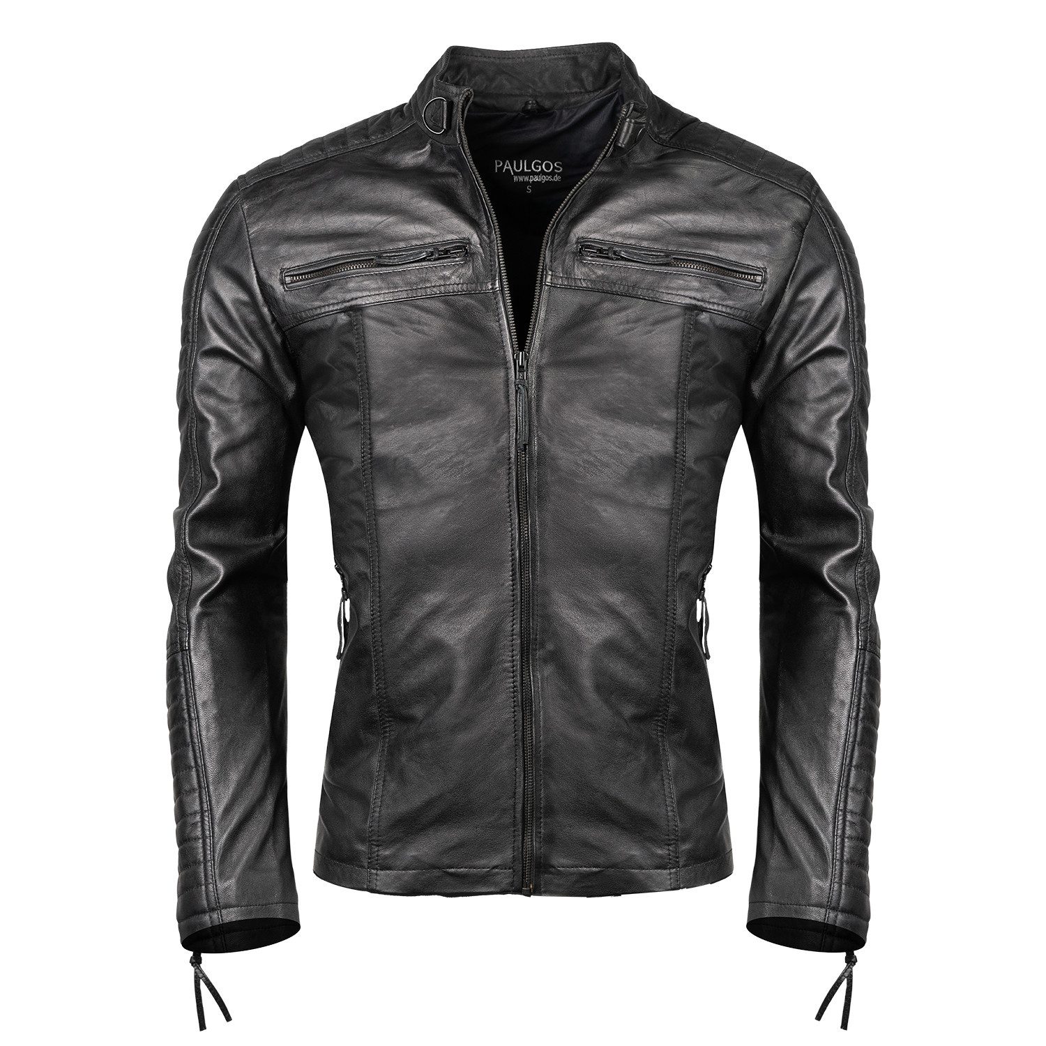 PAULGOS Lederjacke Herren Jacke Übergangsjacke Biker günstig online kaufen