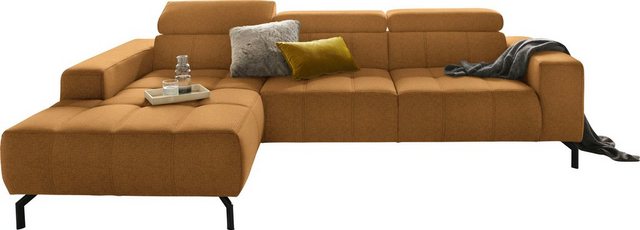 DOMO collection Ecksofa "Cunelli L-Form", wahlweise inklusive 6-fach verste günstig online kaufen