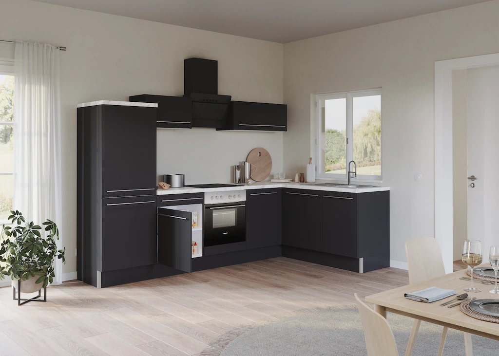KOCHSTATION Küche »KS-Bern2«, Stellmaße 295 x 175 cm, wahlweise mit E-Gerät günstig online kaufen