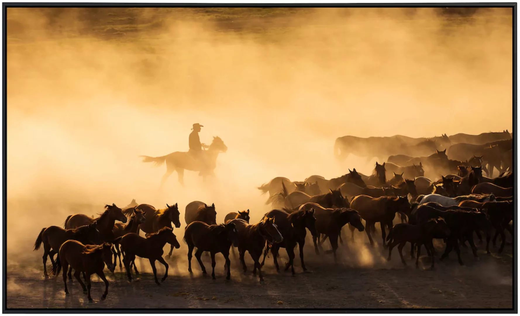 Papermoon Infrarotheizung »Cowboy mit Herde« günstig online kaufen