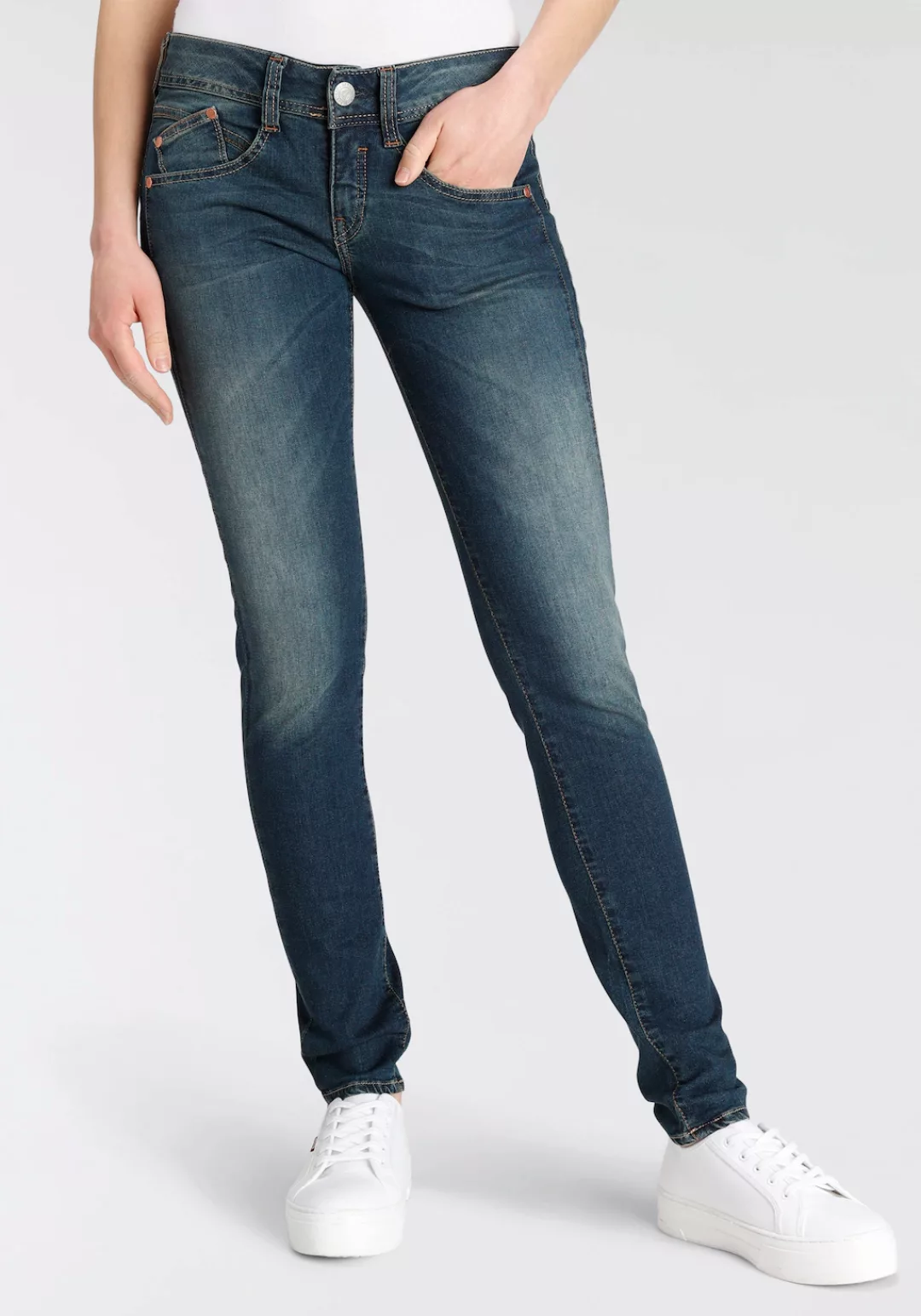 Herrlicher Slim-fit-Jeans Gila Slim Organic Denim umweltfreundlich dank Kit günstig online kaufen