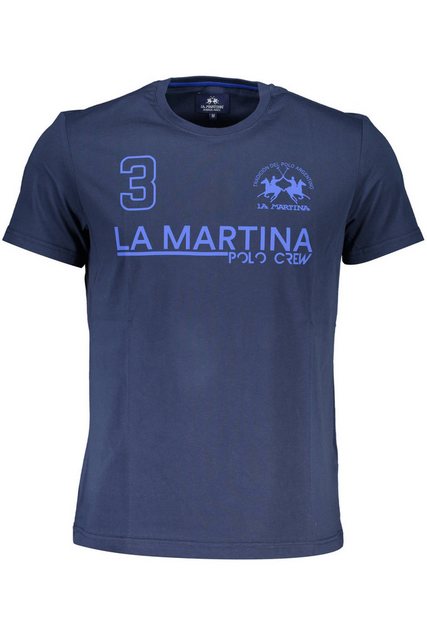 La Martina T-Shirt Elegantes Herren Langarmshirt Blau – Regular Fit günstig online kaufen