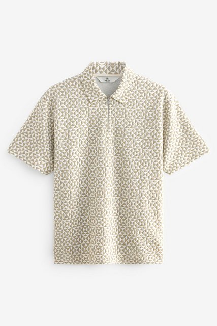 Next Poloshirt Relaxed Fit Poloshirt mit Reißverschluss (1-tlg) günstig online kaufen