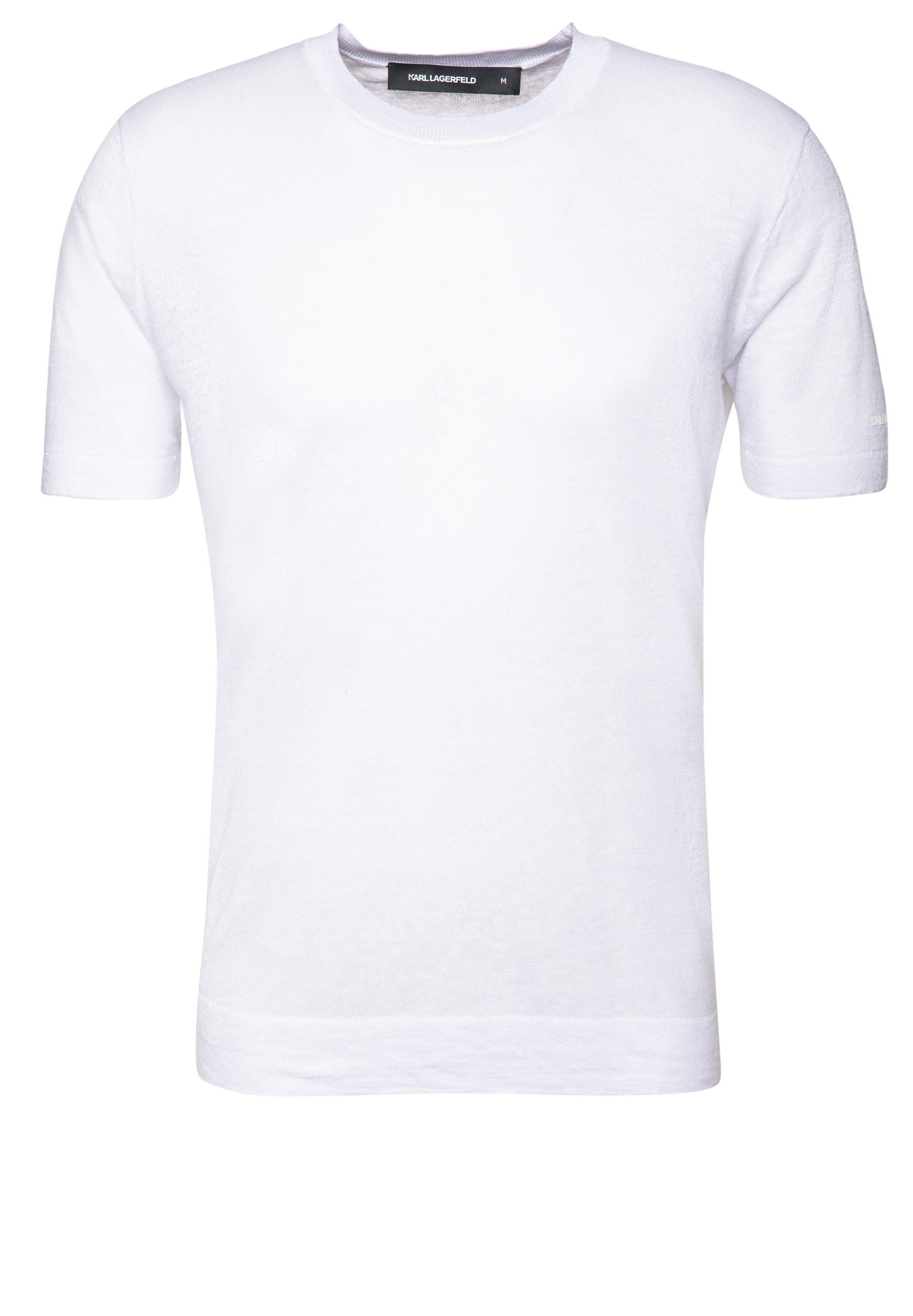 KARL LAGERFELD T-Shirt aus Leinen (1-tlg) günstig online kaufen